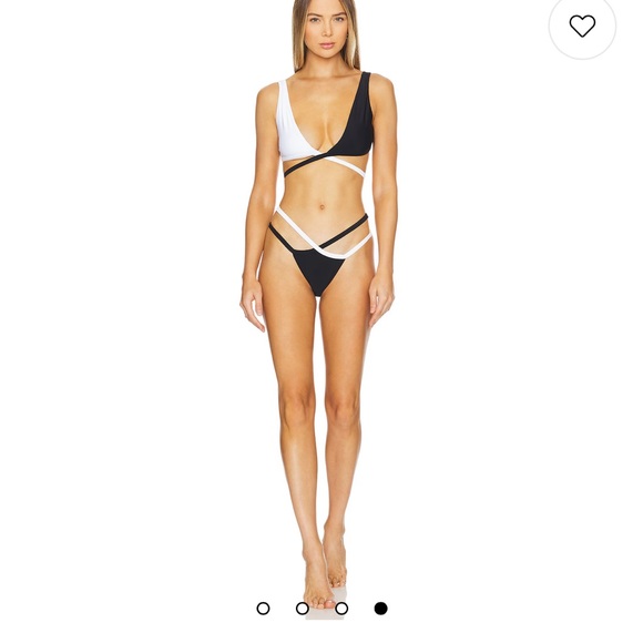 Lovers + Friends Black and White Bikini - Picture 4 of 4